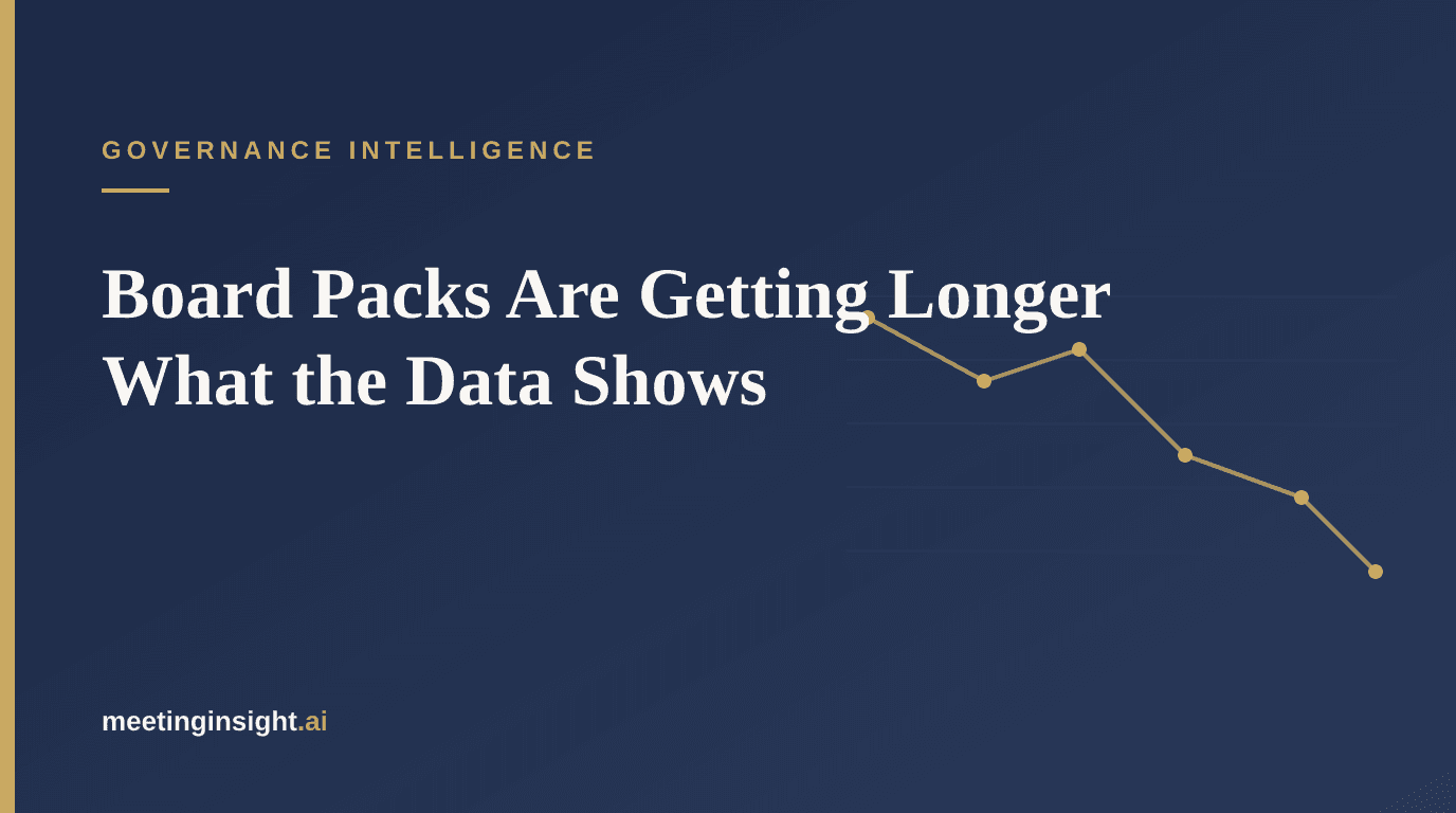 Board Packs Are Getting Longer: What the Data Shows