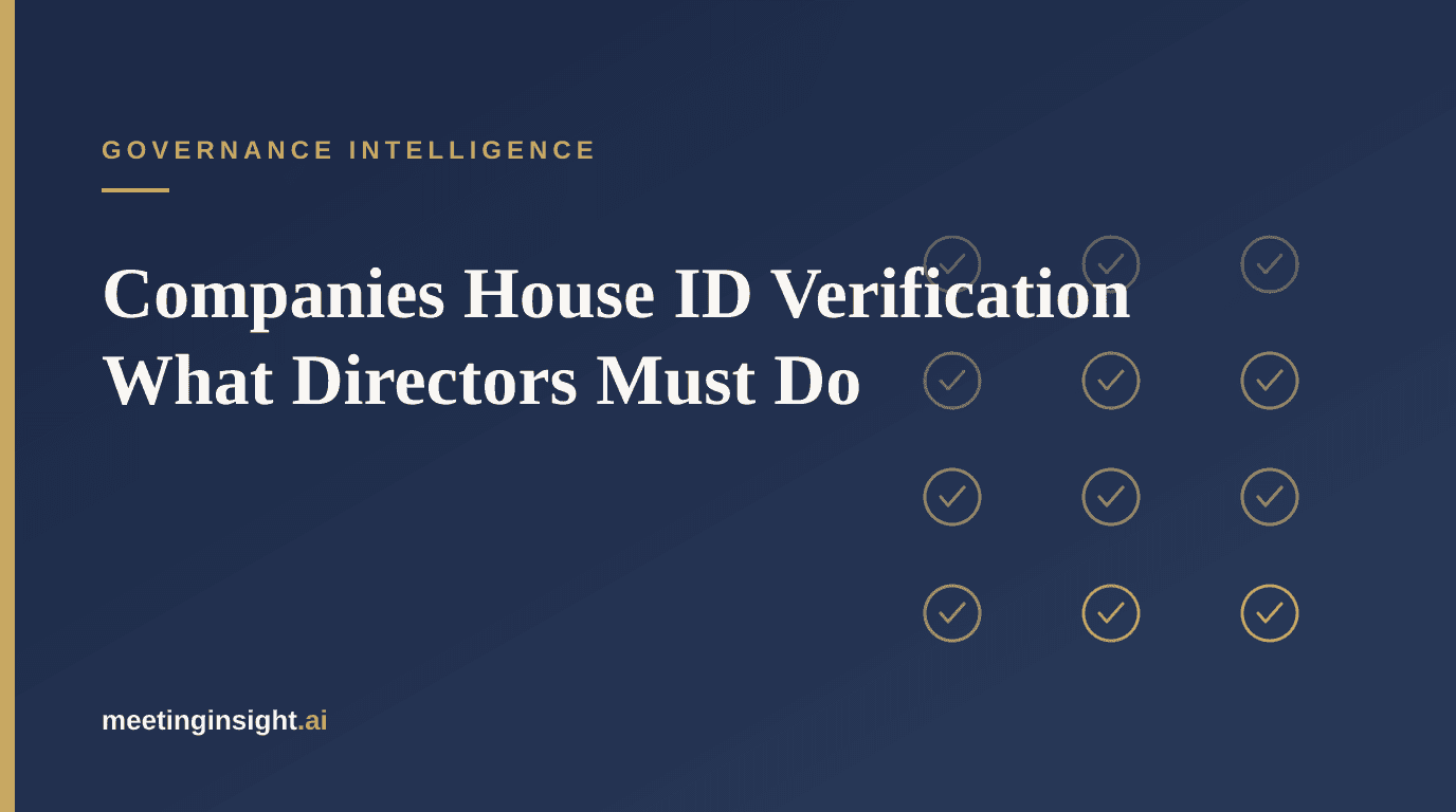 Companies House ID Verification: What Every Director Must Do Before November 2026