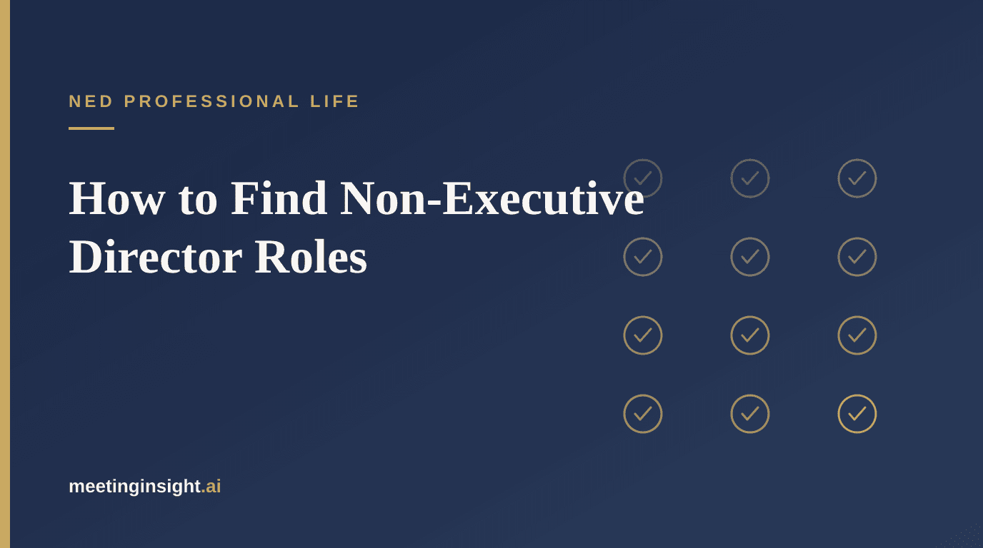How to Find Non-Executive Director Roles (and Whether Job Boards Are the Right Route)