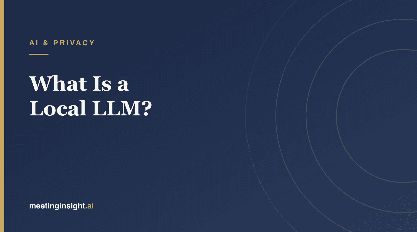 What Is a Local LLM? Running Large Language Models Privately
